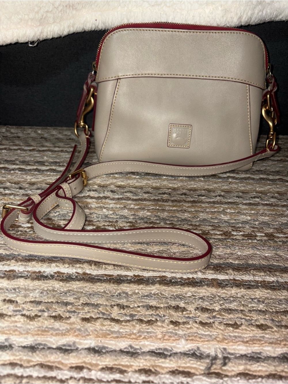 Dooney and Bourke Florentine Light Taupe Cameron Crossbody purse